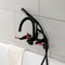 Aqua Vintage AE8150DKL 7-Inch Adjustable Wall Mount Clawfoot Tub Faucet, Matte Black AE8150DKL - alternate 5